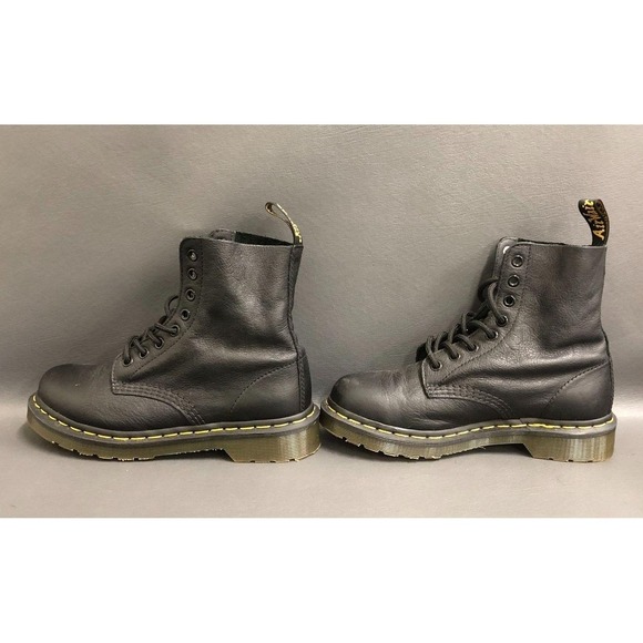 Dr. Martens Black Leather 1460 Pascal Combat Boot Shoes Doc - Women's Size 6 - Picture 5 of 8